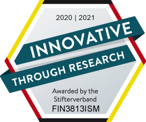 Research seal "Innovative through research" from the Donors' Association for the Promotion of Science and Humanities in Germany