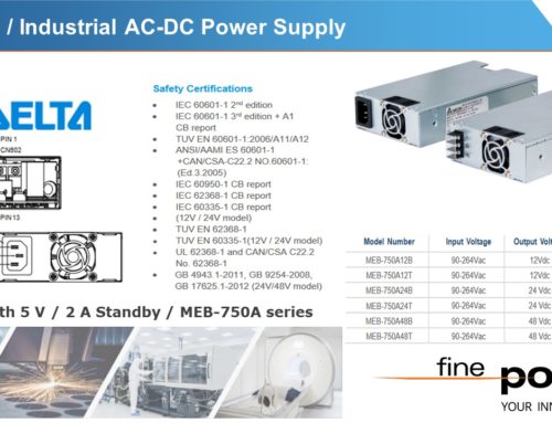 DELTA is expanding its portfolio with the MEB-750A Series 12 V